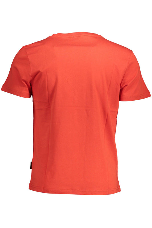 Red Cotton Men T-Shirt