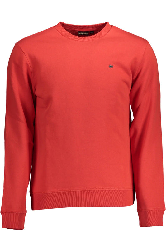 Red Organic Cotton Men Sweater