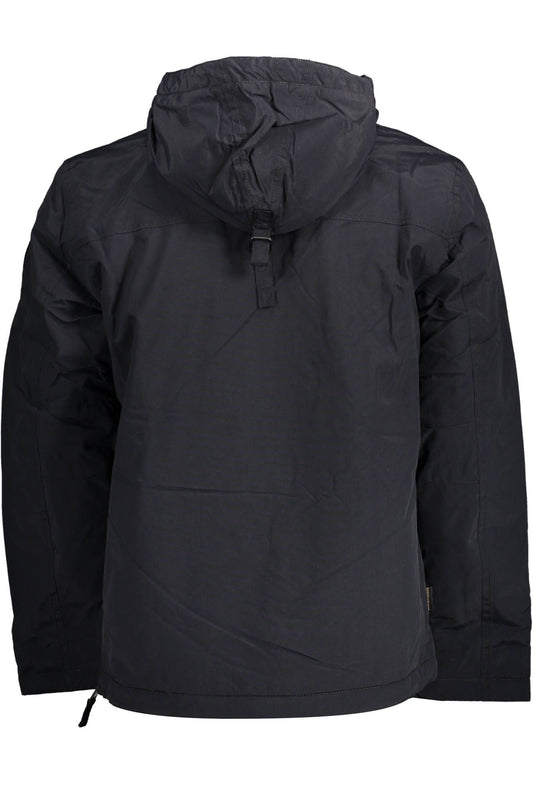 Black Polyamide Men Jacket