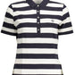 Blue Cotton Women Polo