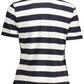 Blue Cotton Women Polo
