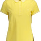 Yellow Cotton Women Polo