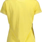 Yellow Cotton Women Polo