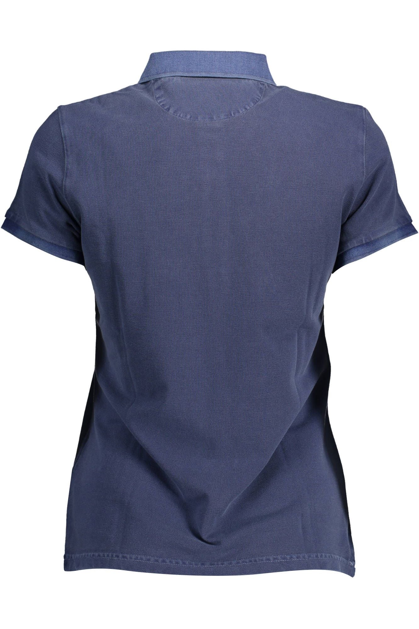 Blue Organic Cotton Women Polo