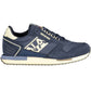 Blue Leather Men Sneaker