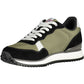 Green Polyester Men Sneaker