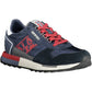 Blue Polyester Men Sneaker