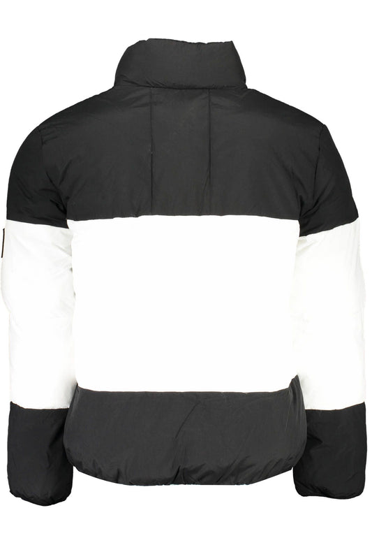 Black Polyester Men Jacket