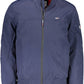 Blue Polyamide Men Jacket