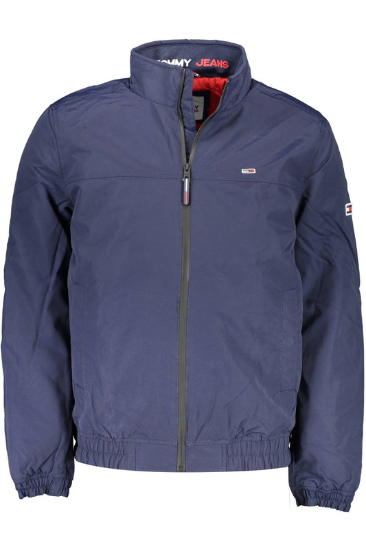 Blue Polyamide Men Jacket