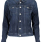 Blue Cotton Women Jacket