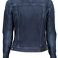 Blue Cotton Women Jacket