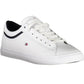 White Polyester Mens Sneaker