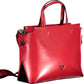 Red Polyurethane Women Handbag