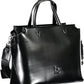 Black Polyethylene Women Handbag