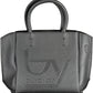 Black Polyethylene Women Handbag