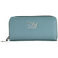 Blue Polyurethane Women Wallet