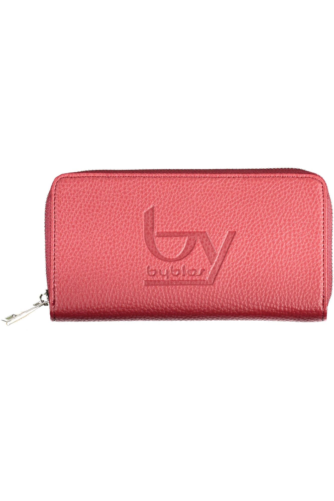 Red Polyurethane Women Wallet