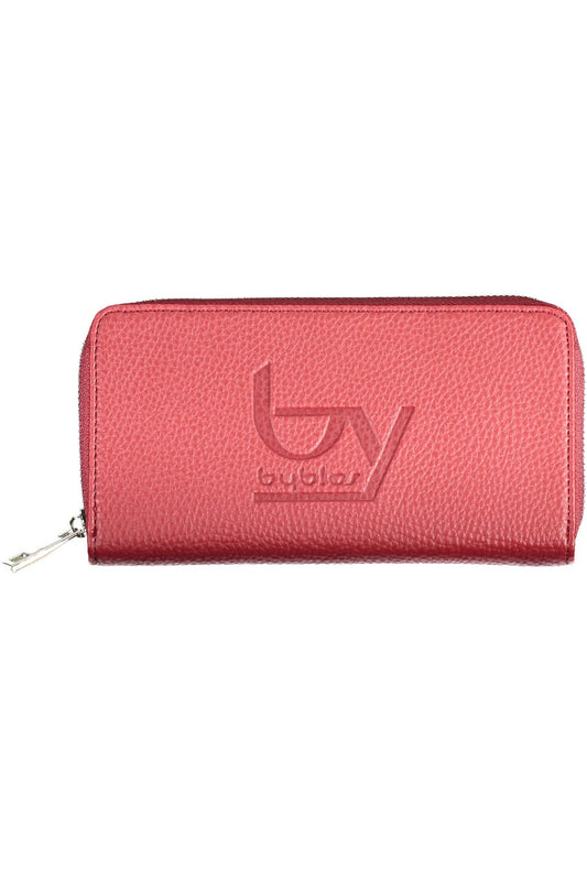 Red Polyurethane Women Wallet