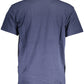 Blue Cotton Men T-Shirt