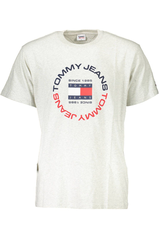 Gray Cotton Men T-Shirt