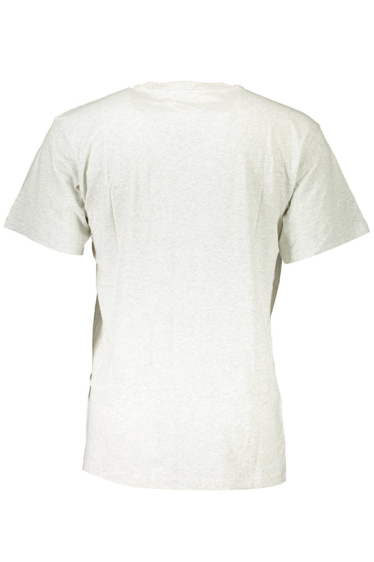 Gray Cotton Men T-Shirt
