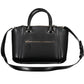 Black Polyurethane Women Handbag