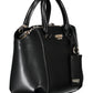 Black Polyurethane Women Handbag