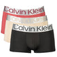 Red Polyester Men Trunk Three-Pack