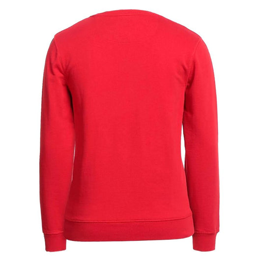 Red Cotton Men Sweater