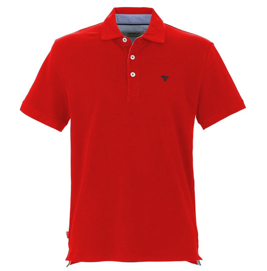 Red Cotton Men Polo