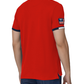 Red Cotton Men Polo Shirt