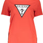 Red Cotton Women T-Shirt