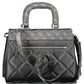 Black Polyurethane Women Handbag