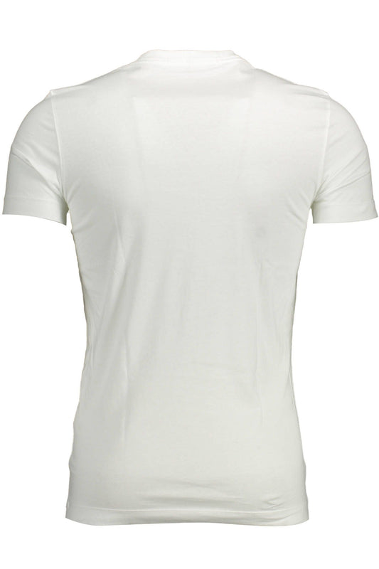 White Cotton Men T-Shirt