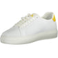 White Polyester Men Sneaker
