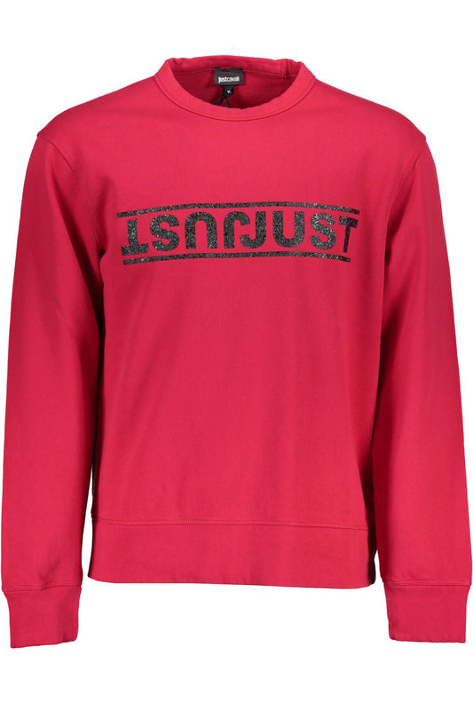 Red Cotton Men Sweater