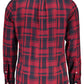 Red Cotton Men Shirt