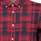 Red Cotton Men Shirt