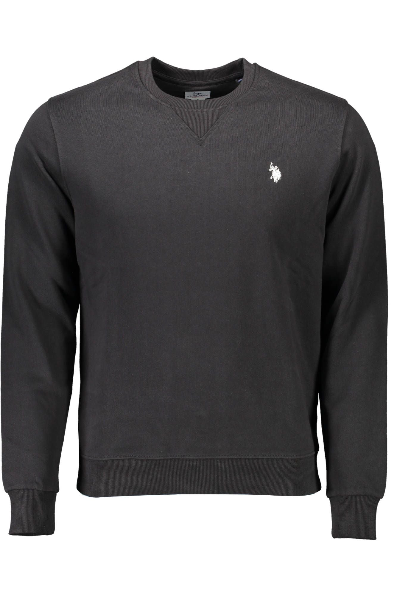 Black Cotton Men Sweater