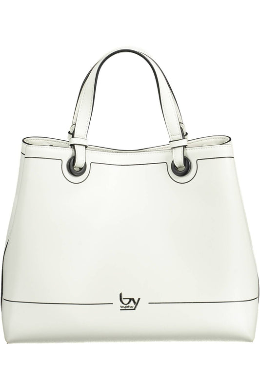 White Polyurethane Women Handbag