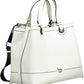 White Polyurethane Women Handbag