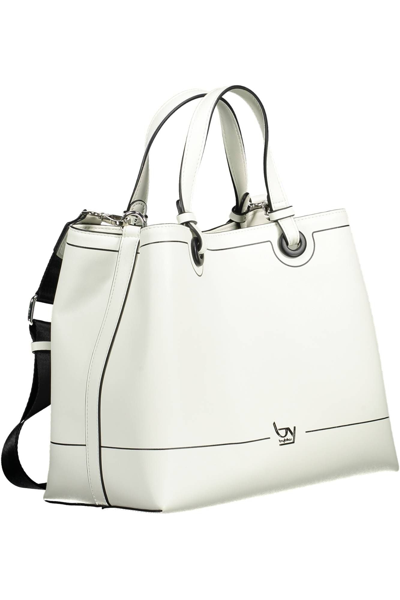 White Polyurethane Women Handbag