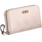 Pink Polyurethane Women Wallet