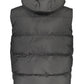 Black Polyester Men Sleeveless Jacket