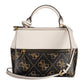 Brown Polyurethane Women Handbag