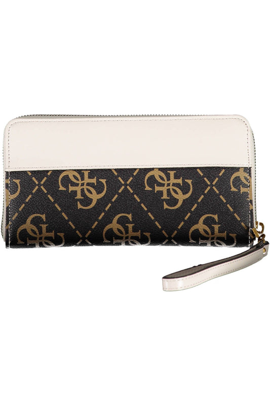 Brown Polyurethane Women Wallet