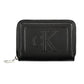 Black Polyurethane Women Wallet