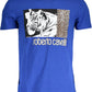 Blue Cotton Men T-Shirt