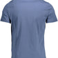 Blue Cotton Men T-Shirt